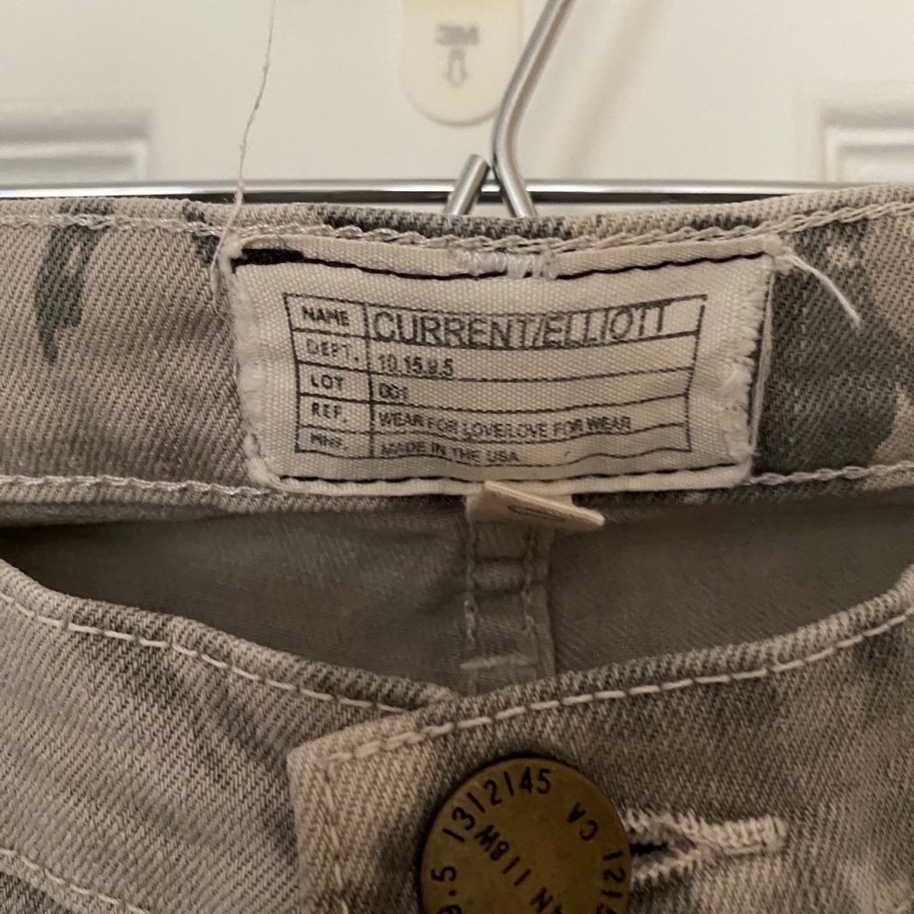 Current / Elliot Jeans - Gray Flower Pattern - image 2